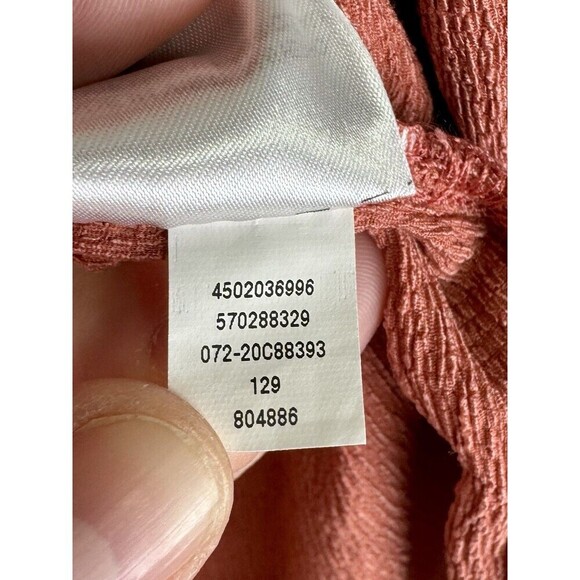 Chicos Travelers Open Front Cardigan Jacket Womens 1/Medium Coral Orange - Picture 6 of 10